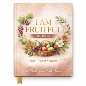 I Am Fruitful Journal 12-month Christian prayer and faith planner cover