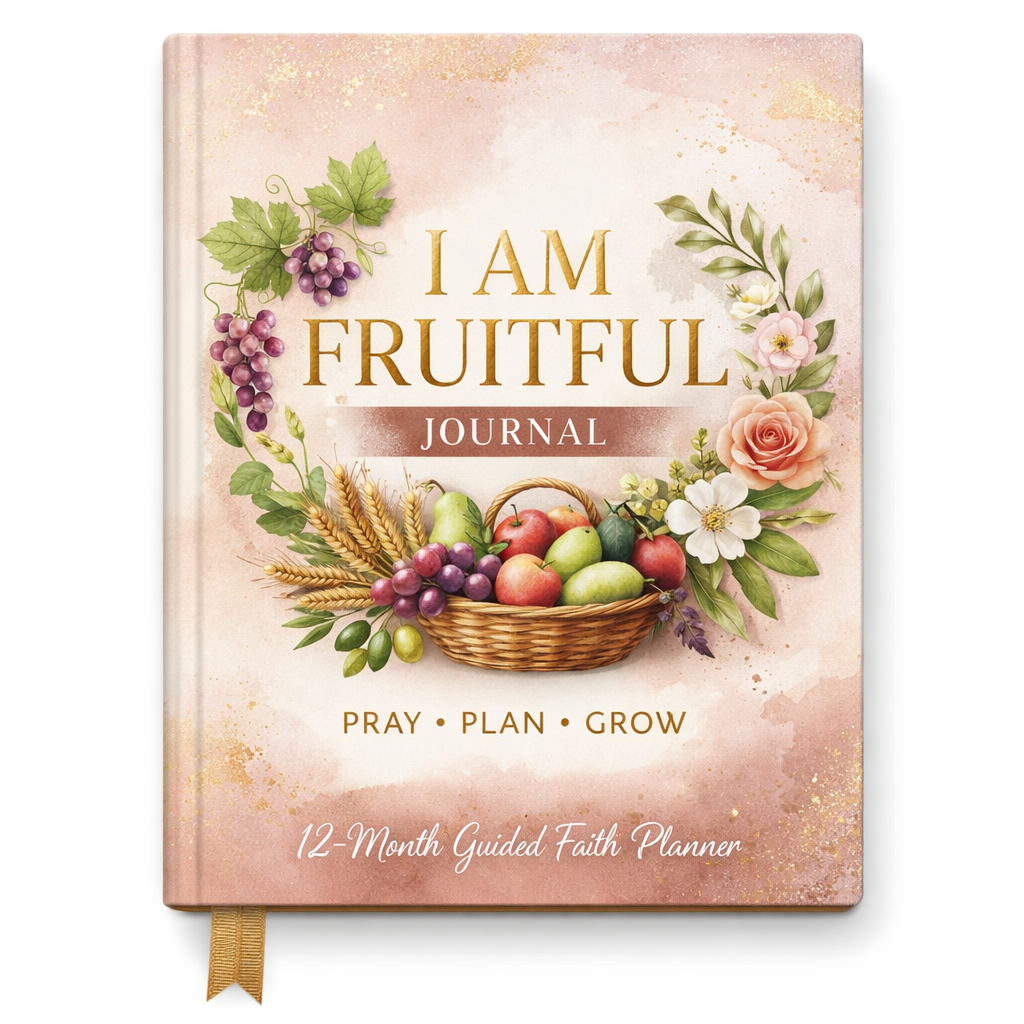 I Am Fruitful Journal 12-month Christian prayer and faith planner cover