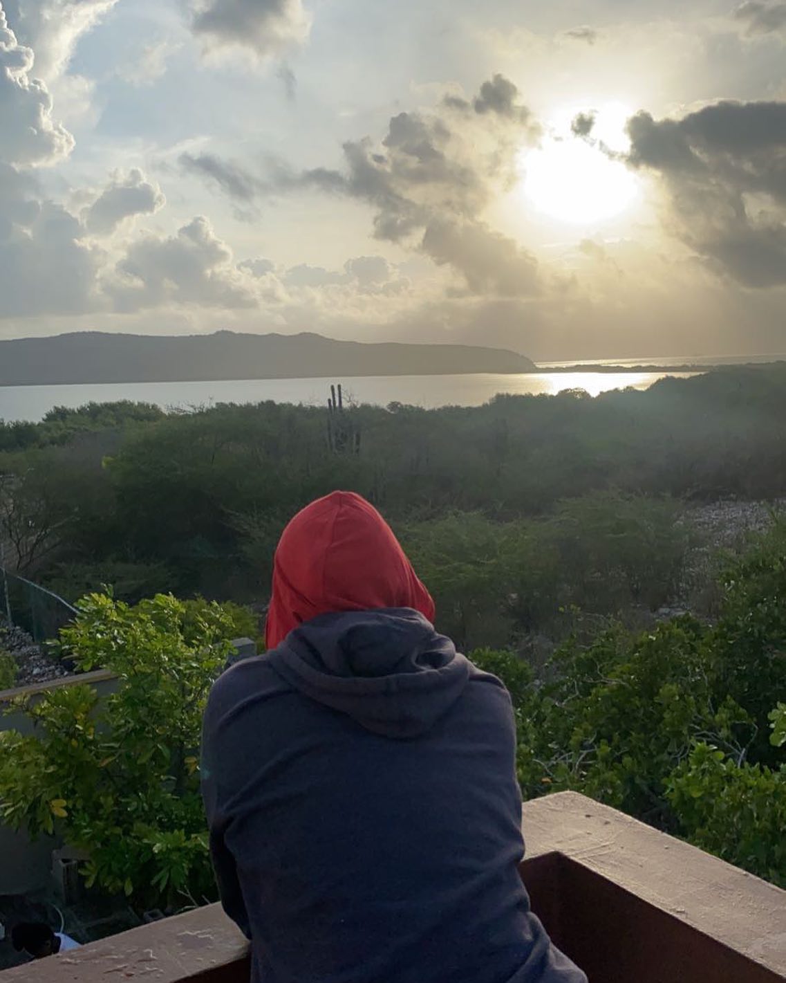 Reflecting in tobago
