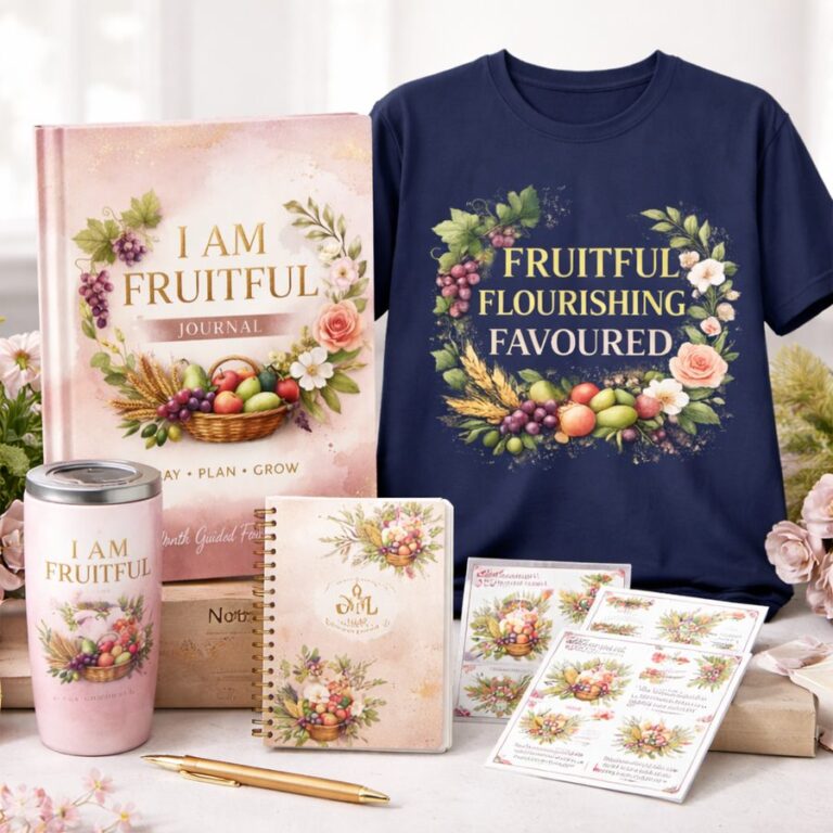 I Am Fruitful journal, planner and gifts